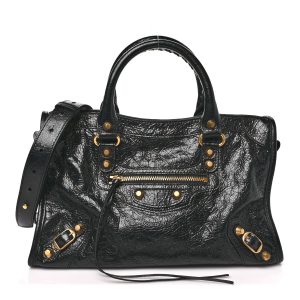 Agneau Arena Gold Hardware Small Le City Black