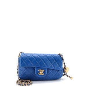 Pearl Crush Flap Bag Quilted Lambskin Mini