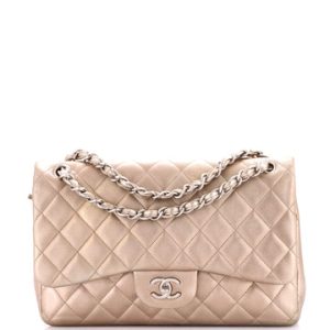 Classic Double Flap Bag Quilted Lambskin Jumbo