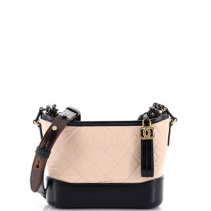 Gabrielle Hobo Quilted Aged Calfskin Small