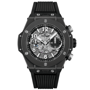 Hublot Big Bang Unico Black Magic, 44mm with Rubber Strap