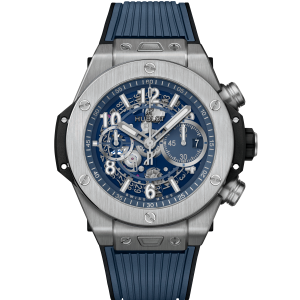 Hublot Big Bang Unico Titanium Blue, 44mm with Blue Skeleton Dial
