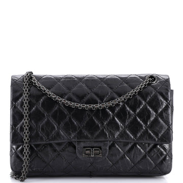 So Black Reissue 2.55 Flap Bag Quilted Aged Calfskin 226