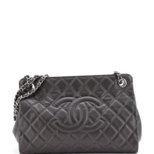 Timeless CC Frame Tote Quilted Caviar Medium