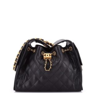 25 Hobo Bag Quilted Caviar Small