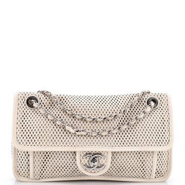 Up In The Air Flap Bag Perforated Leather Medium
