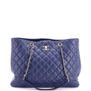Classic CC Shopping Tote Quilted Calfskin Large