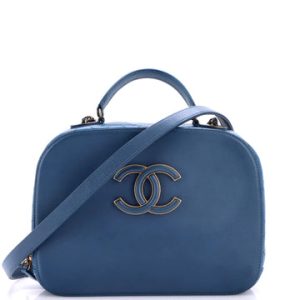 Coco Curve Vanity Case Calfskin and Quilted Goatskin Medium