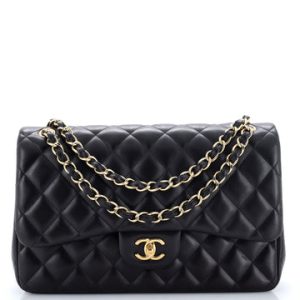 Classic Double Flap Bag Quilted Lambskin Jumbo