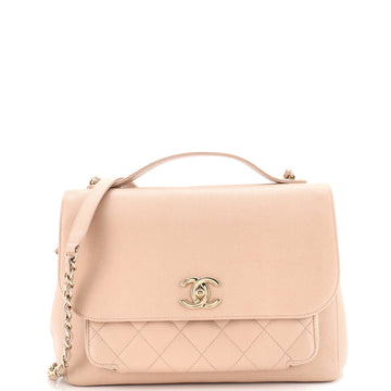 Business Affinity Flap Bag Quilted Caviar Large