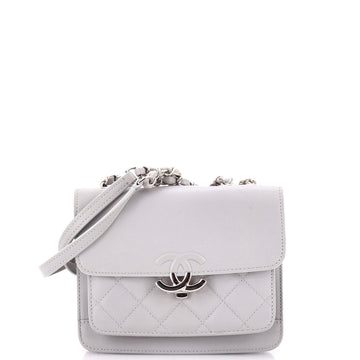 CC Box Flap Bag Quilted Calfskin Mini