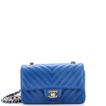 Classic Single Flap Bag Chevron Lambskin Mini