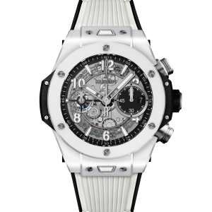 Hublot Big Bang Unico White Ceramic, 42mm with Rubber Strap