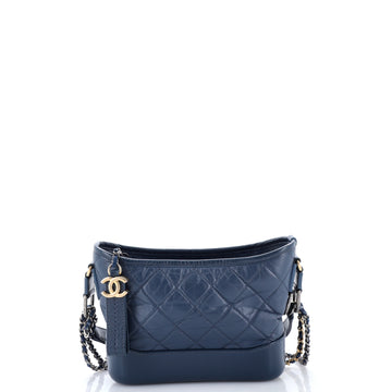 Gabrielle Hobo Quilted Aged Calfskin Small