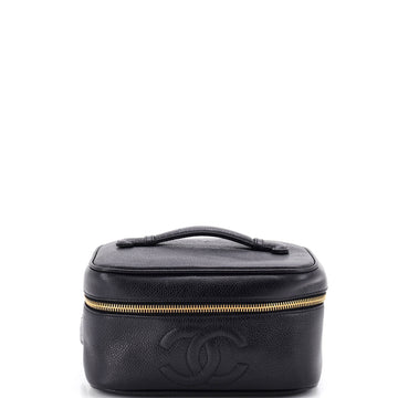 Vintage Timeless Cosmetic Case Caviar Medium