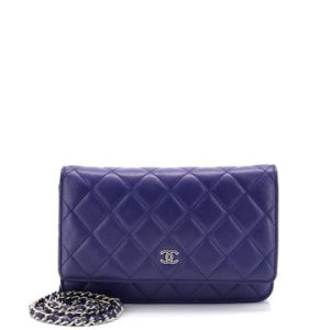 Wallet on Chain Quilted Lambskin