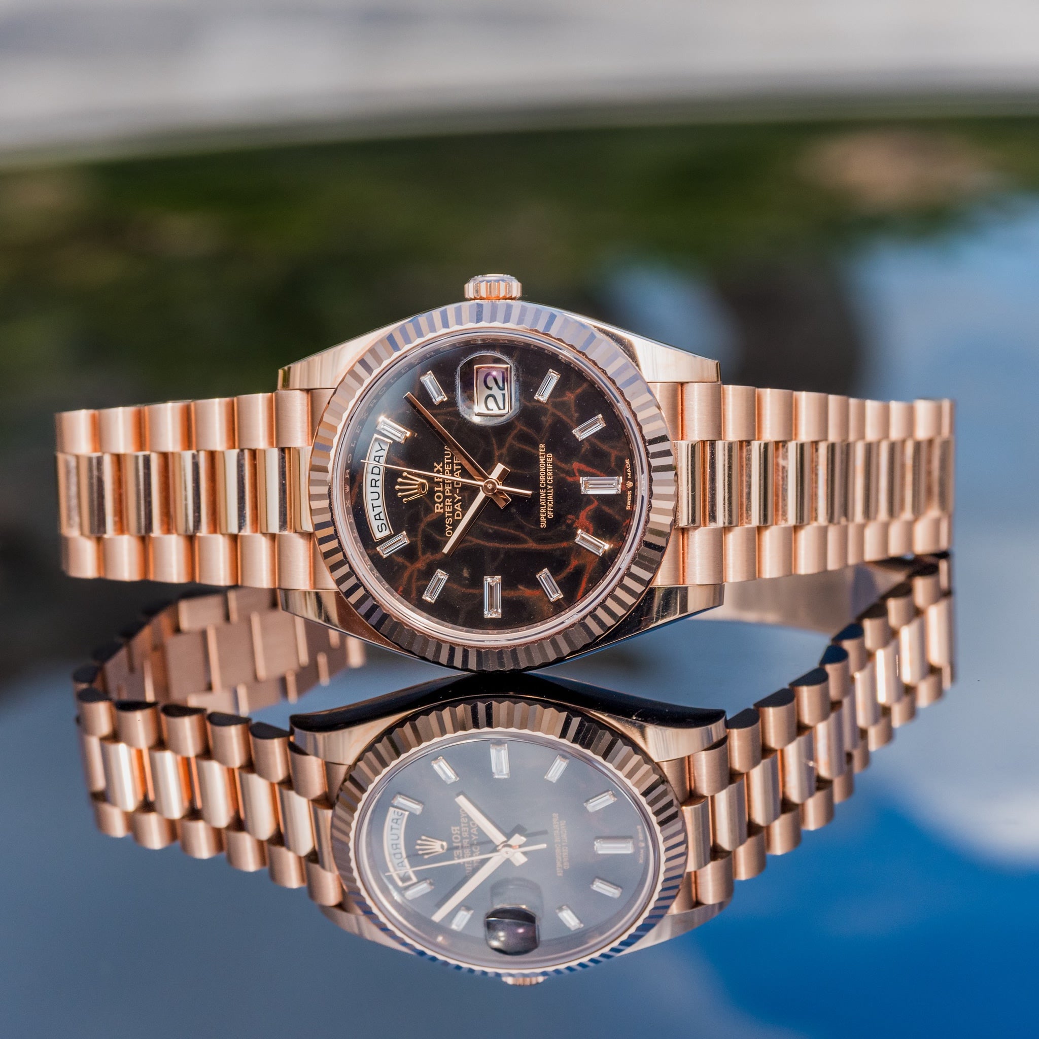 Rolex 2023 Day-Date 40mm Eisenkieslel 228235 - Image 3