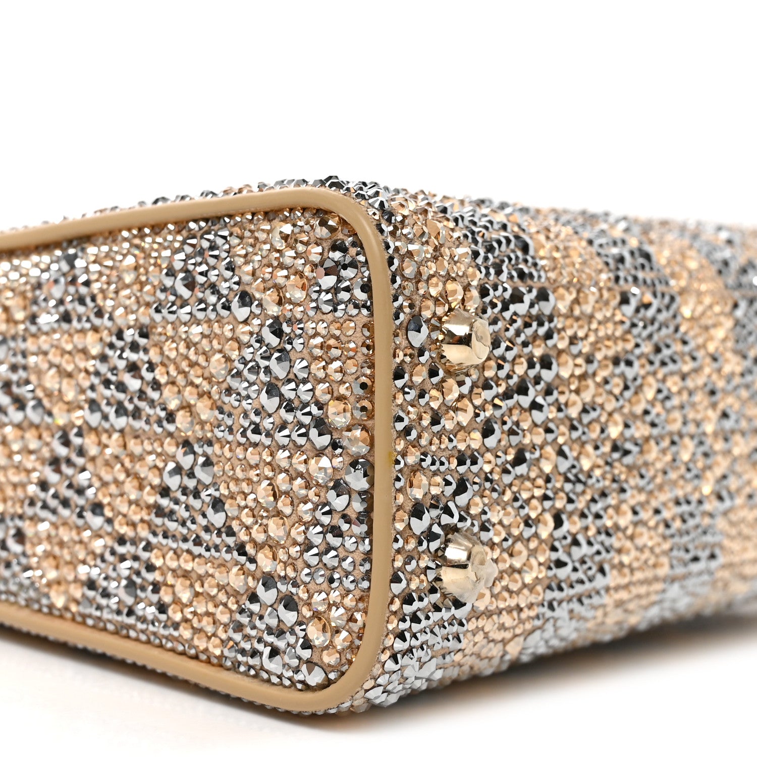 Calla Crystal Serpenti Duo Top Handle Bag Gold Silver - Image 8