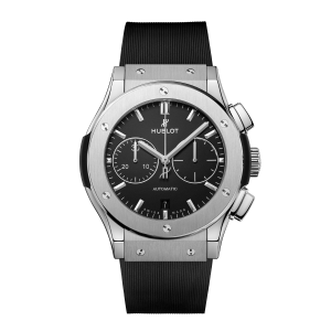 Hublot Classic Fusion Chronograph Titanium, 45mm with Black Rubber Strap