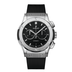 Hublot Classic Fusion Chronograph Titanium, 42mm with Rubber Strap