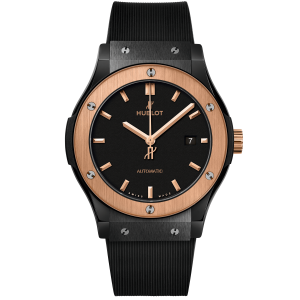 Hublot Classic Fusion Ceramic King Gold, 42mm with Rubber Strap