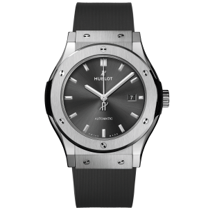 Hublot Classic Fusion Racing Grey Titanium, 42mm with Grey Rubber Strap