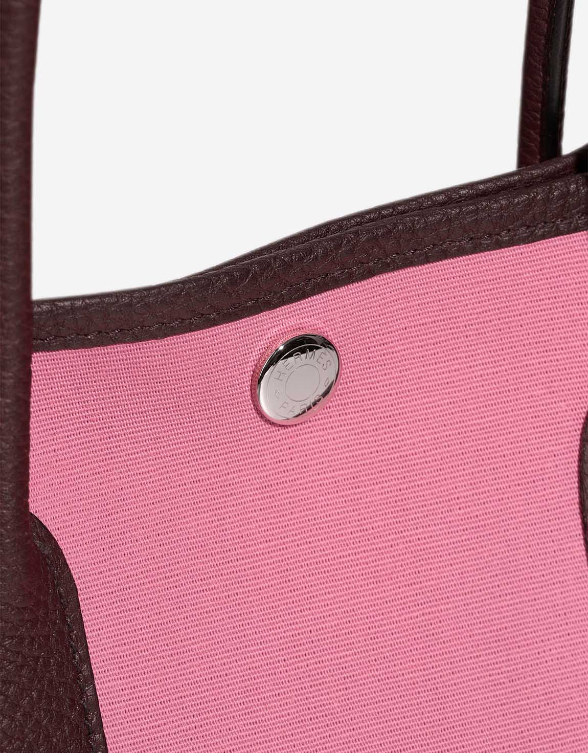 Hermès Garden Party 30 Taurillon Clémence / Toile Pink / Rouge Duchesse - 图片 7