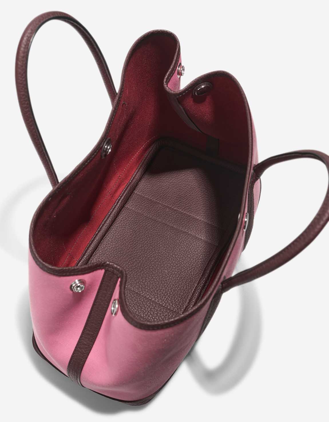 Hermès Garden Party 30 Taurillon Clémence / Toile Pink / Rouge Duchesse - 图片 9