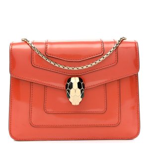 Patent Serpenti Forever Crossbody Orange