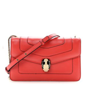 Calfskin Serpenti Forever Crossbody Bag Red
