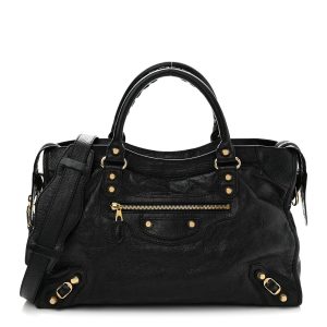 Agneau Giant 12 Gold Hardware City Black