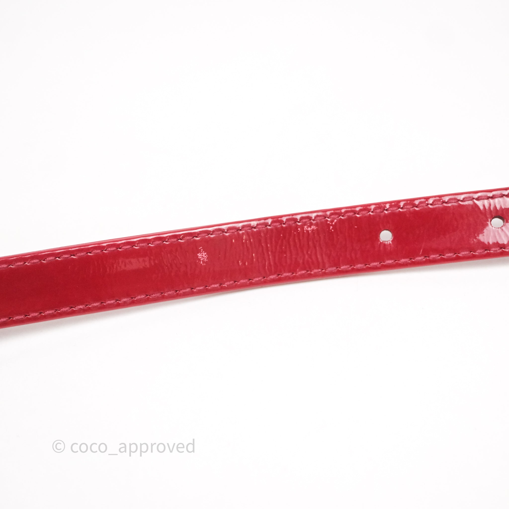 Christian Dior Mini Lady Dior Red Patent Cannage Silver Hardware - 图片 57