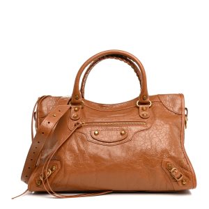 Agneau Arena Gold Hardware Medium Le City Camel