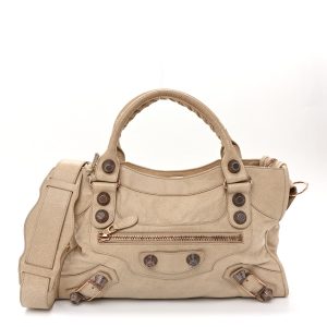 Agneau Giant 21 Rose Gold Hardware City Praline