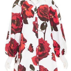 Women's Alexander McQueen cotton balloon sleeve dress