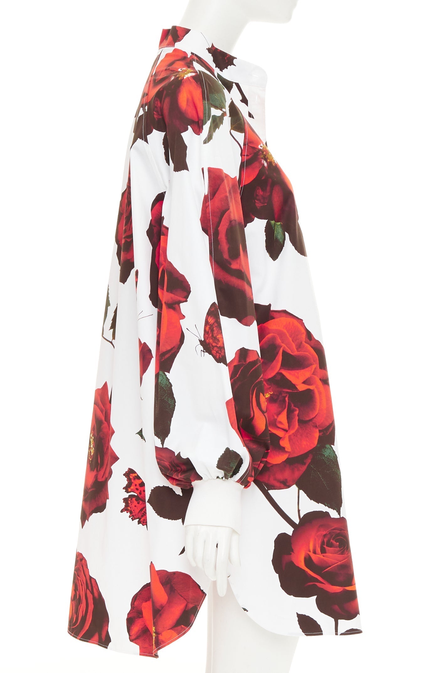 Women's Alexander McQueen cotton balloon sleeve dress - Image 4