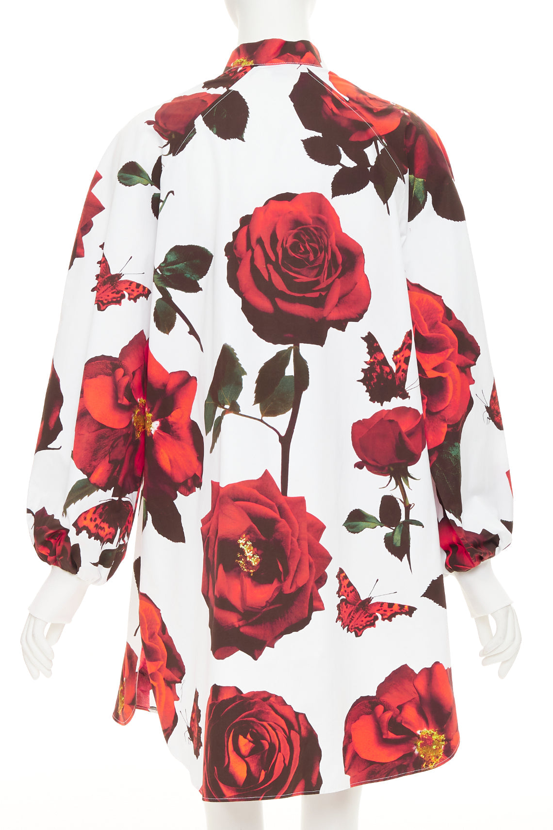 Women's Alexander McQueen cotton balloon sleeve dress - Image 5