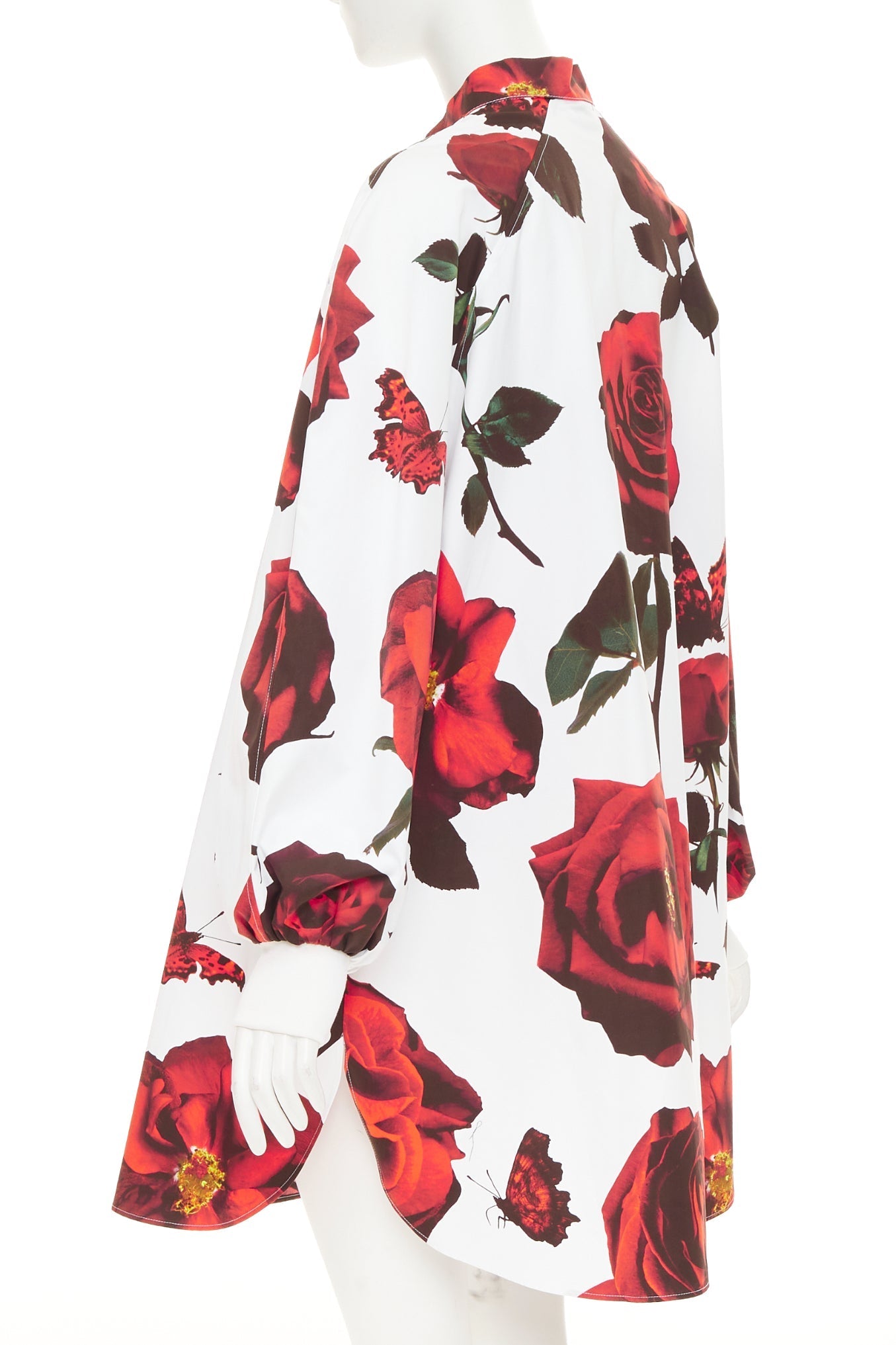 Women's Alexander McQueen cotton balloon sleeve dress - Image 6