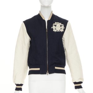 Women's Dries Van Noten embroidered linen wool bomber jacket