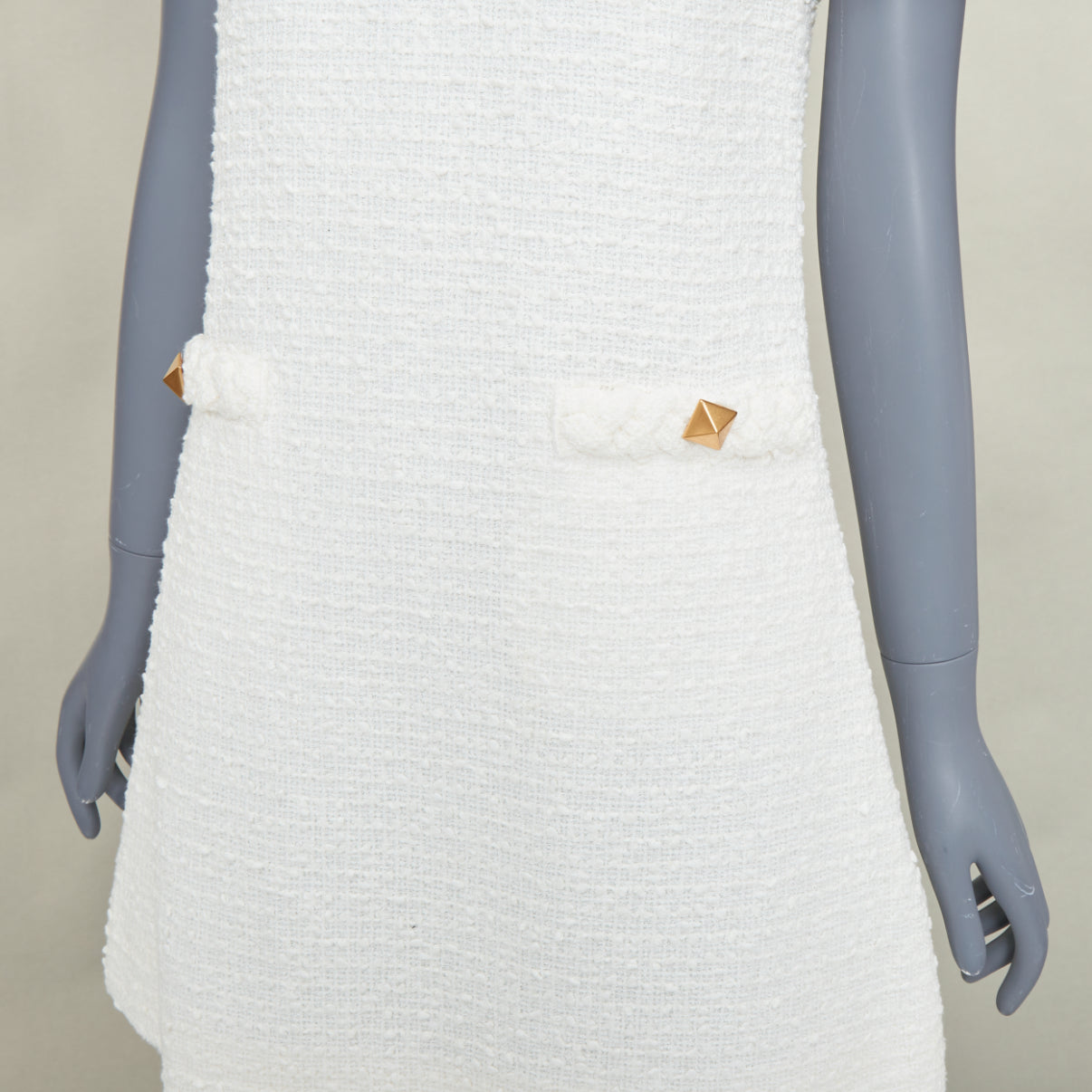 Women's Valentino cotton tweed short sleeve dress - Image 2