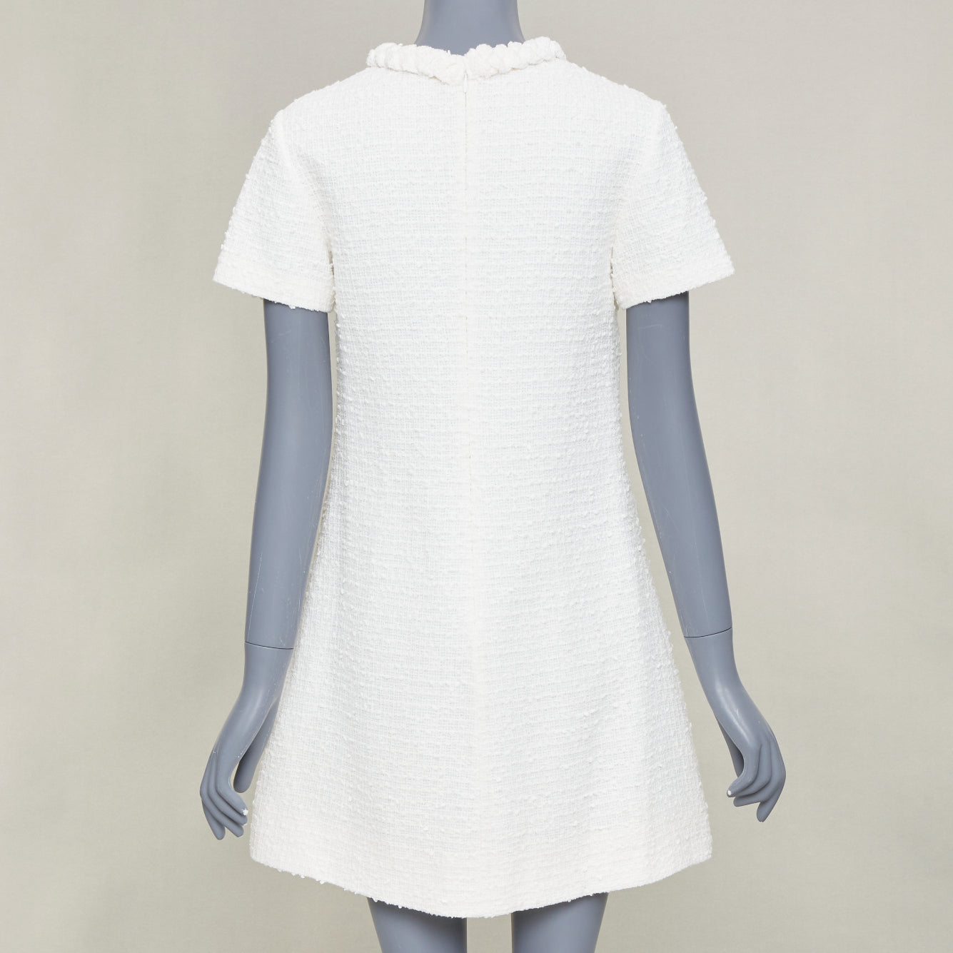 Women's Valentino cotton tweed short sleeve dress - Image 5