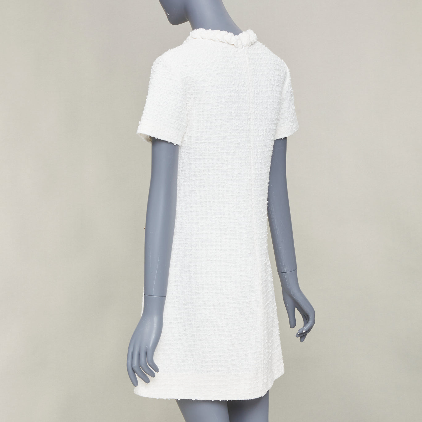 Women's Valentino cotton tweed short sleeve dress - Image 6