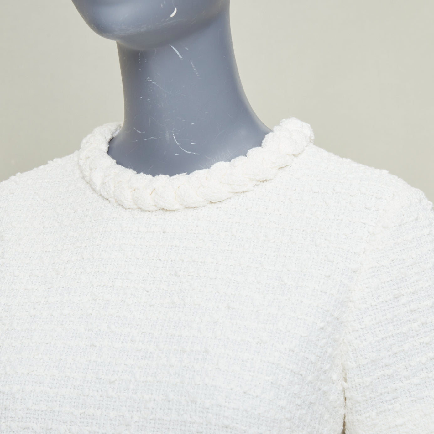 Women's Valentino cotton tweed short sleeve dress - Image 7
