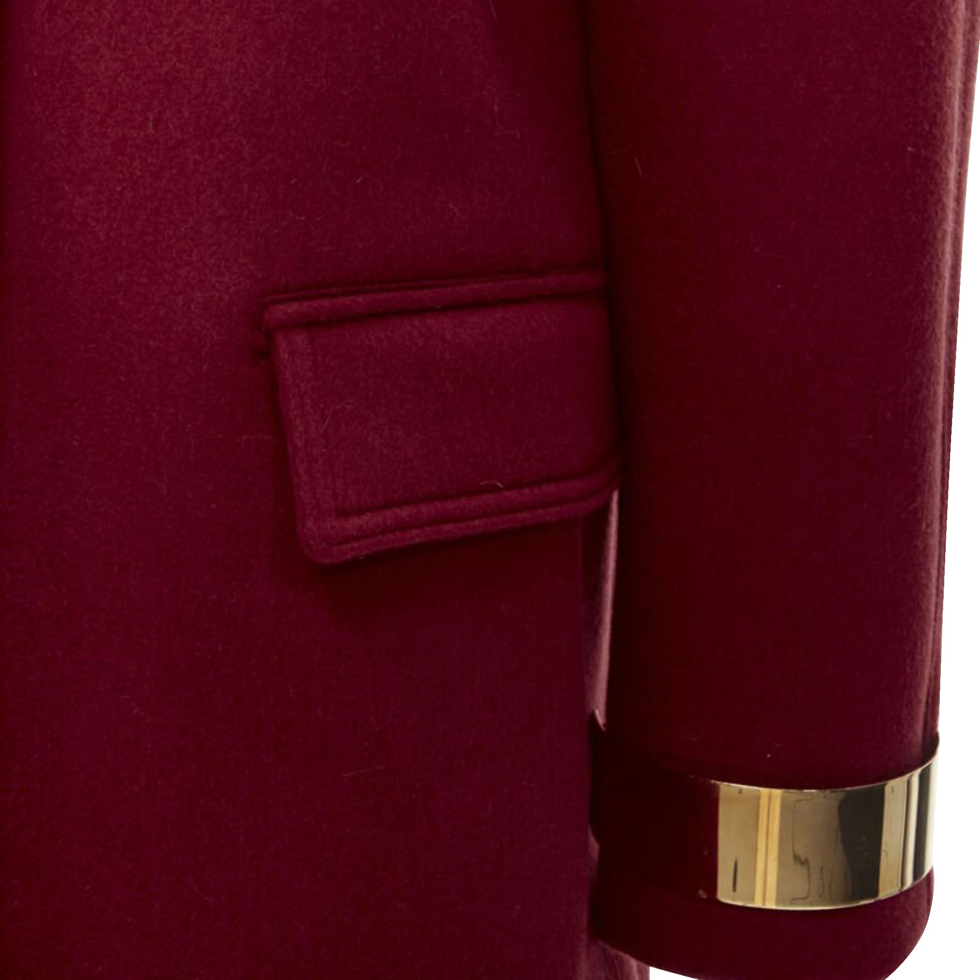 Women's Burberry Prorsum cashmere blend metal bar coat - Image 8