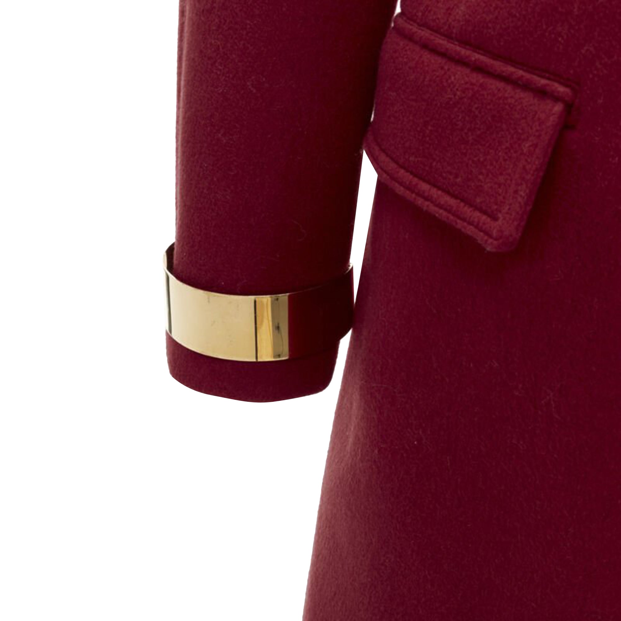 Women's Burberry Prorsum cashmere blend metal bar coat - Image 9