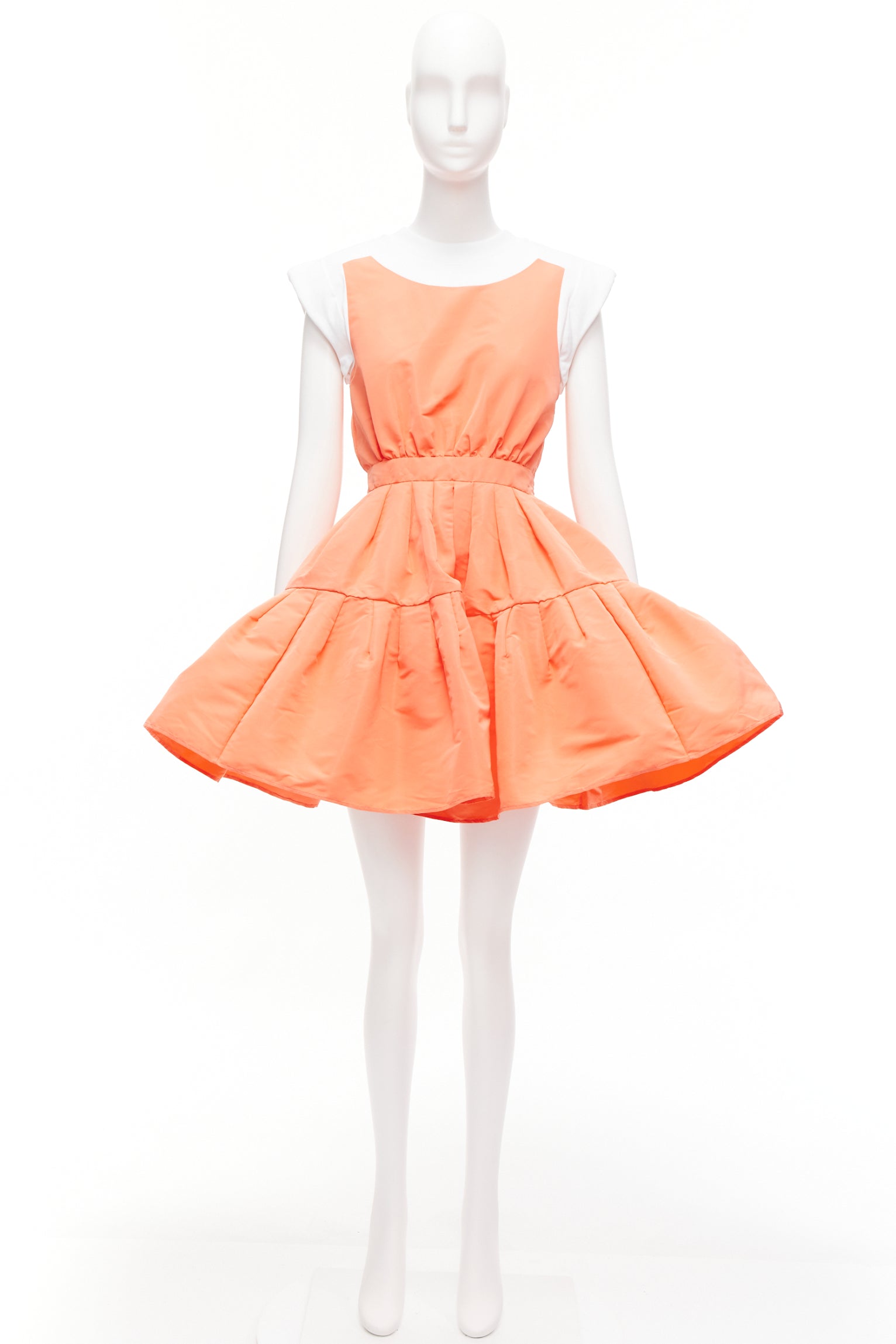 Women's Alexander McQueen taffeta tank flared dress - Image 9
