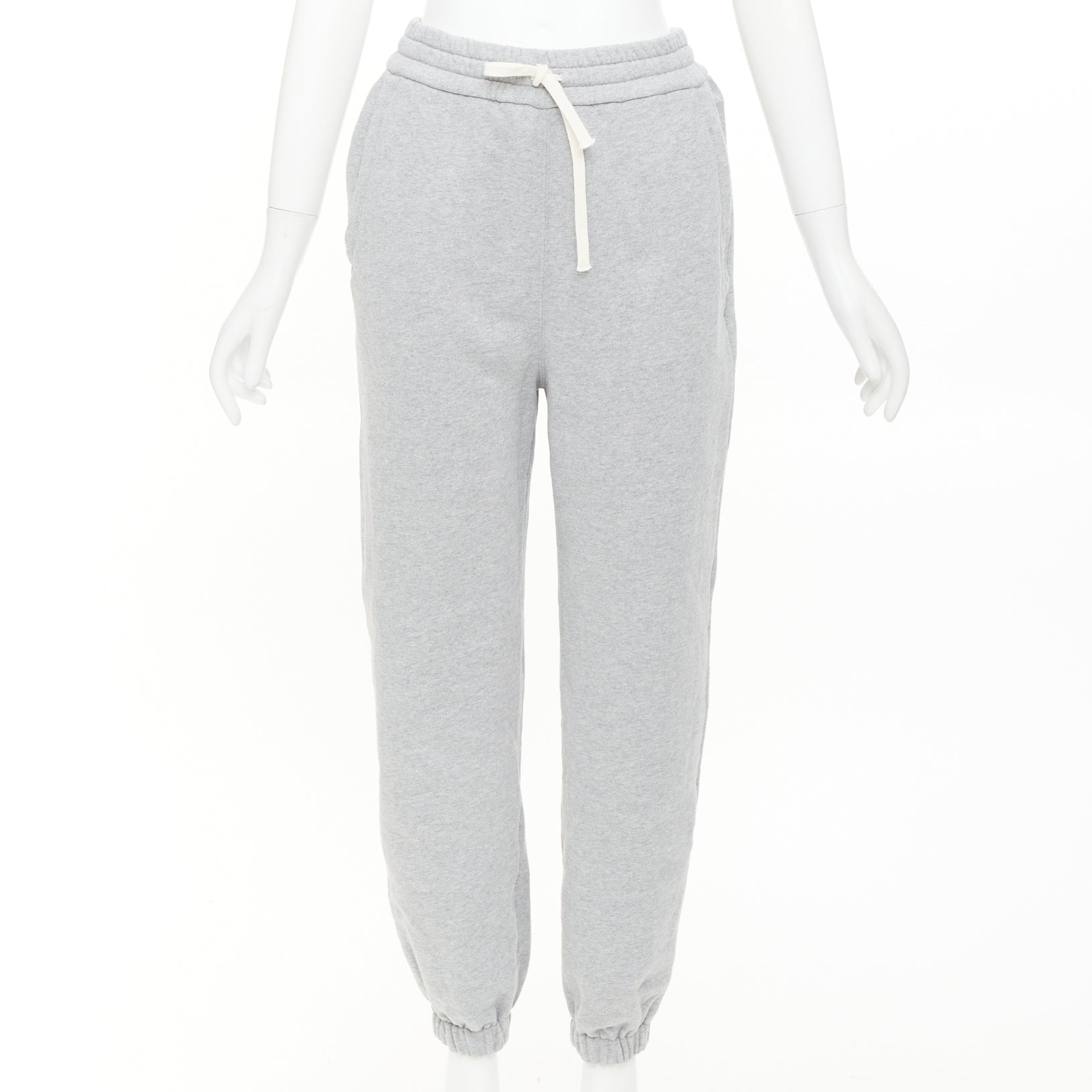 Women's Miu Miu cotton jersey logo applique jogger pants