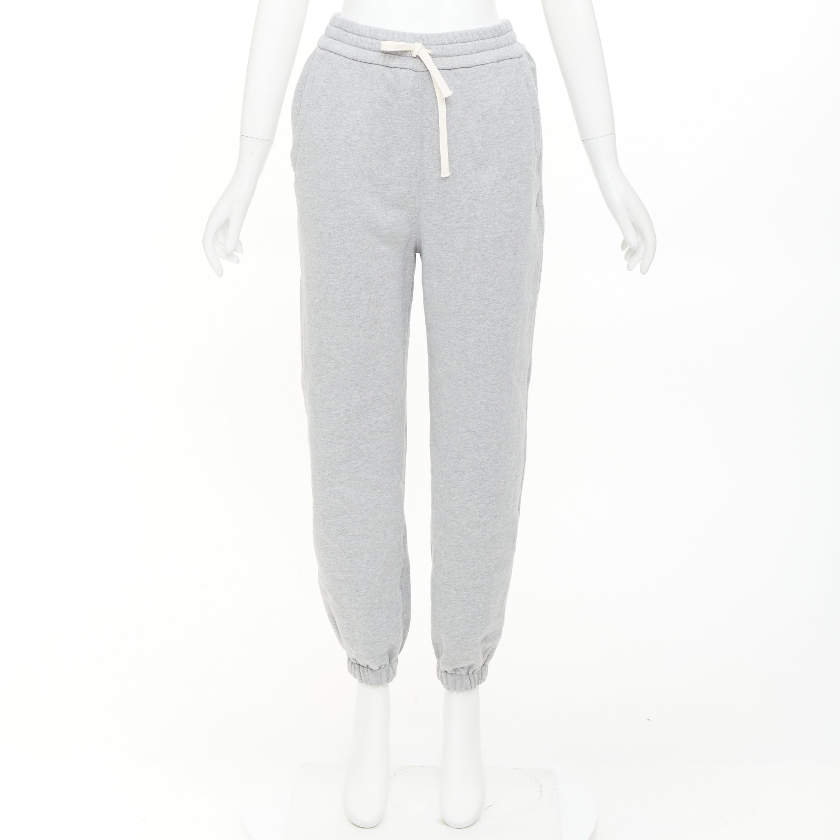 Women's Miu Miu cotton jersey logo applique jogger pants - Image 9