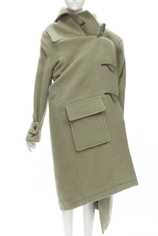 Women's Balenciaga Runway Pulled toggle wrap coat