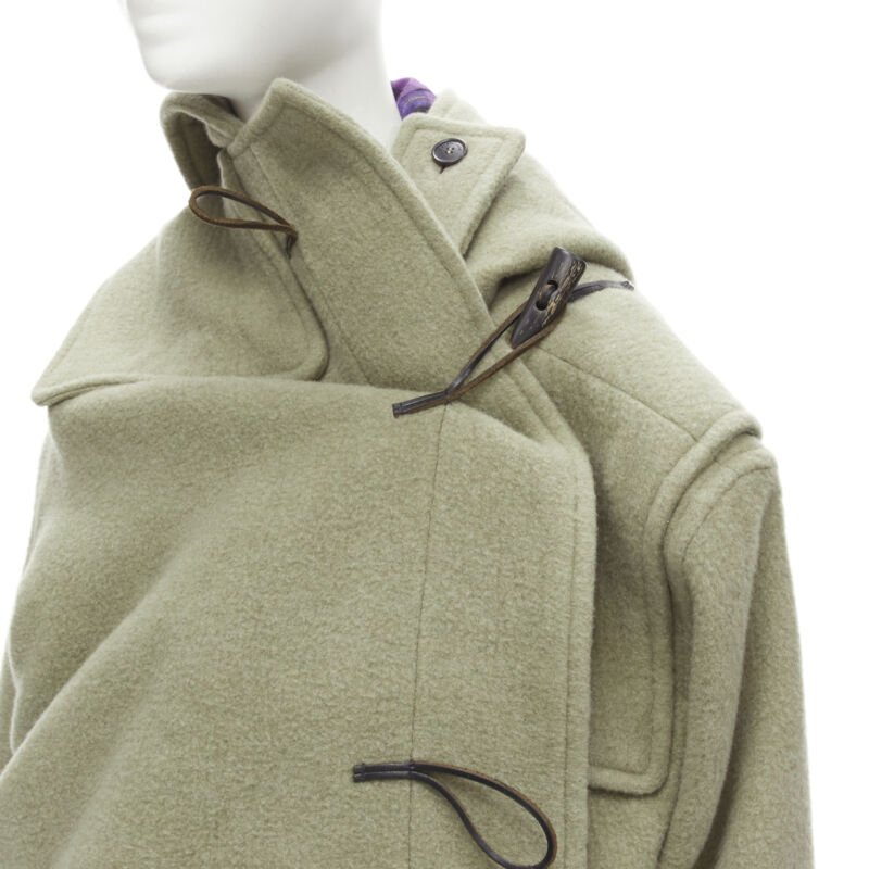 Women's Balenciaga Runway Pulled toggle wrap coat - Image 2